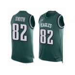 Men's Nike Philadelphia Eagles #82 Torrey Smith Limited Midnight Green Player Name & Number Tank Top NFL Jersey