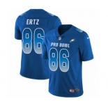 Men's Nike Philadelphia Eagles #86 Zach Ertz Limited Royal Blue NFC 2019 Pro Bowl NFL Jersey