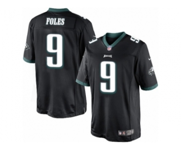 Men's Nike Philadelphia Eagles #9 Nick Foles Limited Black Alternate NFL Jersey