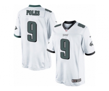 Men's Nike Philadelphia Eagles #9 Nick Foles Limited White NFL Jersey