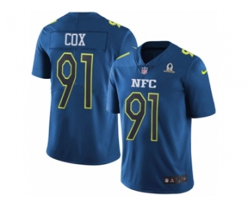 Men's Nike Philadelphia Eagles #91 Fletcher Cox Limited Blue 2017 Pro Bowl NFL Jersey