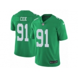 Men's Nike Philadelphia Eagles #91 Fletcher Cox Limited Green Rush NFL Jersey