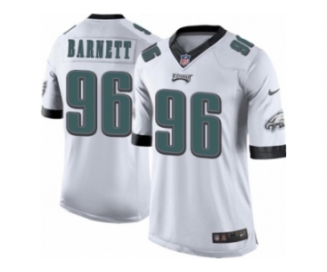 Men's Nike Philadelphia Eagles #96 Derek Barnett Limited White NFL Jersey