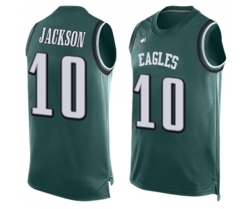 Men's Philadelphia Eagles #10 DeSean Jackson Limited Midnight Green Player Name & Number Tank Top Football Jersey