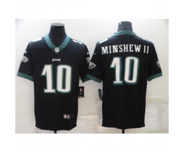 Men's Philadelphia Eagles #10 Gardner Minshew II Nike Midnight Black Limited Player Jersey