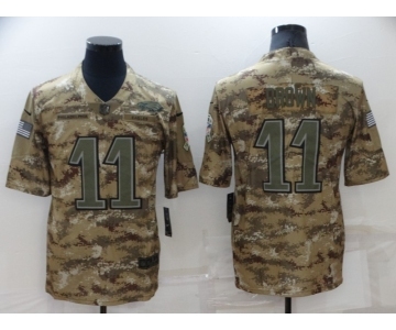 Men's Philadelphia Eagles #11 A. J. Brown Nike Camo 2018 Salute to Service Stitched NFL Limited Jersey