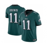 Men's Philadelphia Eagles #11 A.J. Brown Green 2023 F.U.S.E. Vapor Untouchable Limited Stitched Football Jersey