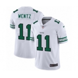 Men's Philadelphia Eagles #11 Carson Wentz White Team Logo Cool Edition Jersey