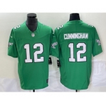 Men's Philadelphia Eagles #12 Randall Cunningham Green 2023 F.U.S.E. Vapor Untouchable Stitched Football Jersey