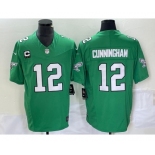 Men's Philadelphia Eagles #12 Randall Cunningham Green 2023 F.U.S.E. Vapor Untouchable With C Patch Stitched Football Jersey