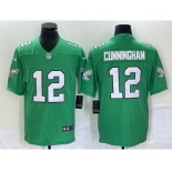 Men's Philadelphia Eagles #12 Randall Cunningham Green 2023 Vapor Limited Throwback Jersey