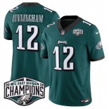 Men's Philadelphia Eagles #12 Randall Cunningham Green 2024 NFC East Champions F.U.S.E. Vapor Untouchable Limited Stitched Football Jersey