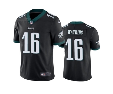 Men's Philadelphia Eagles #16 Quez Watkins 2022 Black Vapor Untouchable Limited Stitched Jersey