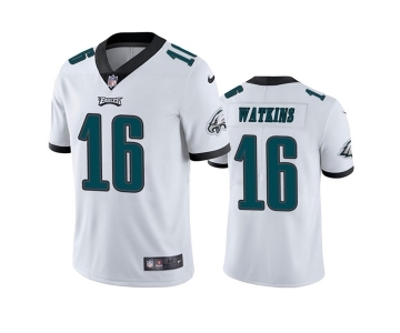 Men's Philadelphia Eagles #16 Quez Watkins 2022 White Vapor Untouchable Limited Stitched Jersey