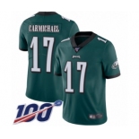 Men's Philadelphia Eagles #17 Harold Carmichael Midnight Green Team Color Vapor Untouchable Limited Player 100th Season Football Jersey