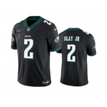 Men's Philadelphia Eagles #2 Darius Slay JR Black 2023 F.U.S.E. With 2-Star C Patch Vapor Untouchable Limited Football Stitched Jersey