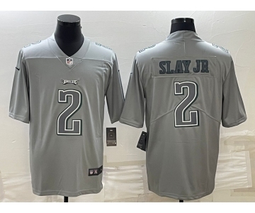 Men's Philadelphia Eagles #2 Darius Slay JR Gray Atmosphere Fashion Stitched Jersey