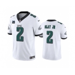 Men's Philadelphia Eagles #2 Darius Slay JR White 2023 F.U.S.E. With 2-Star C Patch Vapor Untouchable Limited Football Stitched Jersey