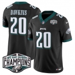 Men's Philadelphia Eagles #20 Brian Dawkins Black 2024 NFC East Champions F.U.S.E. Vapor Untouchable Limited Stitched Football Jersey