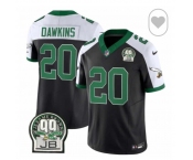 Men's Philadelphia Eagles #20 Brian Dawkins Black White F.U.S.E. Vapor Untouchable Limited 2024 Stitched Football Jersey