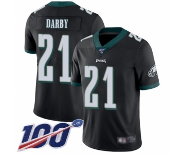 Men's Philadelphia Eagles #21 Ronald Darby Black Alternate Vapor Untouchable Limited Player 100th Season Football Jersey