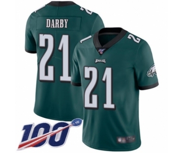 Men's Philadelphia Eagles #21 Ronald Darby Midnight Green Team Color Vapor Untouchable Limited Player 100th Season Football Jersey