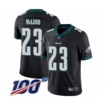 Men's Philadelphia Eagles #23 Rodney McLeod Black Alternate Vapor Untouchable Limited Player 100th Season Football Jersey