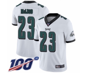 Men's Philadelphia Eagles #23 Rodney McLeod White Vapor Untouchable Limited Player 100th Season Football Jersey