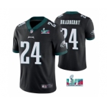 Men's Philadelphia Eagles #24 James Bradberry Black Super Bowl LVII Vapor Untouchable Limited Stitched Jersey