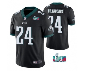 Men's Philadelphia Eagles #24 James Bradberry Black Super Bowl LVII Vapor Untouchable Limited Stitched Jersey