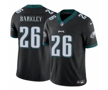 Men's Philadelphia Eagles #26 Saquon Barkley Black 2023 F.U.S.E. Vapor Untouchable Limited Football Stitched Jersey