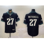 Men's Philadelphia Eagles #27 Quinyon Mitchell Black Vapor Untouchable Limited Football Stitched Jersey