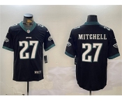 Men's Philadelphia Eagles #27 Quinyon Mitchell Black Vapor Untouchable Limited Football Stitched Jersey