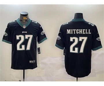 Men's Philadelphia Eagles #27 Quinyon Mitchell Black Vapor Untouchable Limited Football Stitched Jersey