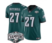 Men's Philadelphia Eagles #27 Quinyon Mitchell Green 2024 New NFC East Champions F.U.S.E. Vapor Untouchable Limited Stitched Football Jersey