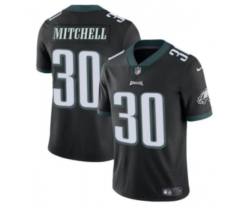 Men's Philadelphia Eagles #30 Quinyon Mitchell Black 2024 Draft Vapor Untouchable Limited Football Stitched Jersey