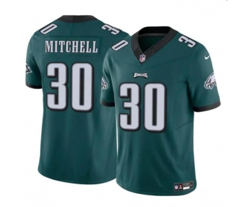 Men's Philadelphia Eagles #30 Quinyon Mitchell Green 2024 Draft F.U.S.E Vapor Untouchable Limited Football Stitched Jersey