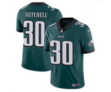 Men's Philadelphia Eagles #30 Quinyon Mitchell Green 2024 Draft Vapor Untouchable Limited Football Stitched Jersey