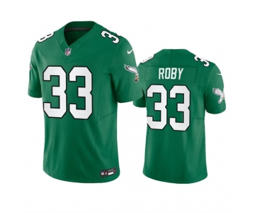 Men's Philadelphia Eagles #33 Bradley Roby Green 2023 F.U.S.E. Throwback Vapor Untouchable Limited Football Stitched Jersey