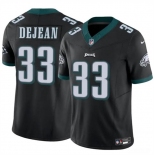 Men's Philadelphia Eagles #33 Cooper DeJean Black 2024 Draft F.U.S.E. Vapor Untouchable Limited Football Stitched Jersey