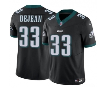 Men's Philadelphia Eagles #33 Cooper DeJean Black 2024 Draft F.U.S.E. Vapor Untouchable Limited Football Stitched Jersey