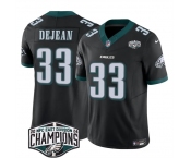 Men's Philadelphia Eagles #33 Cooper DeJean Black 2024 New NFC East Champions F.U.S.E. Vapor Untouchable Limited Stitched Football Jersey