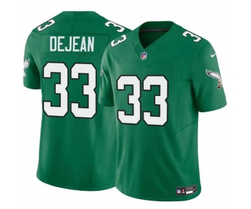 Men's Philadelphia Eagles #33 Cooper DeJean Green 2024 Draft F.U.S.E. Vapor Untouchable Throwback Limited Football Stitched Jersey