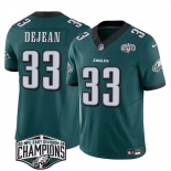 Men's Philadelphia Eagles #33 Cooper DeJean Green 2024 New NFC East Champions F.U.S.E. Vapor Untouchable Limited Stitched Football Jersey