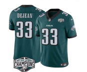 Men's Philadelphia Eagles #33 Cooper DeJean Green 2024 New NFC East Champions F.U.S.E. Vapor Untouchable Limited Stitched Football Jersey