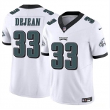 Men's Philadelphia Eagles #33 Cooper DeJean White 2024 Draft F.U.S.E. Vapor Untouchable Limited Football Stitched Jersey