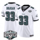 Men's Philadelphia Eagles #33 Cooper DeJean White 2024 New NFC East Champions F.U.S.E. Vapor Untouchable Limited Stitched Football Jersey