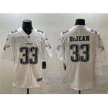 Men's Philadelphia Eagles #33 Cooper DeJean White Fashion New Vapor Untouchable Limited Stitched Football Jersey