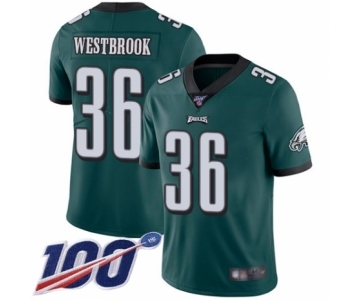 Men's Philadelphia Eagles #36 Brian Westbrook Midnight Green Team Color Vapor Untouchable Limited Player 100th Season Football Jersey