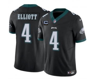 Men's Philadelphia Eagles #4 Jake Elliott Black F.U.S.E. With 3-Star C Patch Vapor Untouchable Limited Football Stitched Jersey